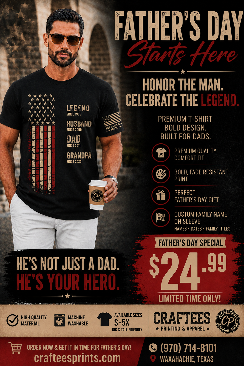 Father's Day Custom T-Shirt