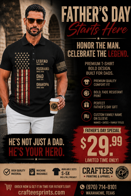 Fathers day  Custom Polo shirt
