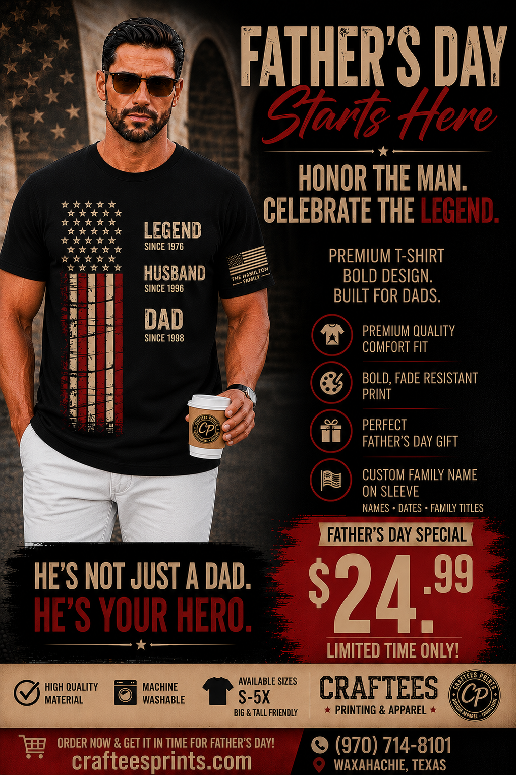 Father's Day Custom T-Shirt